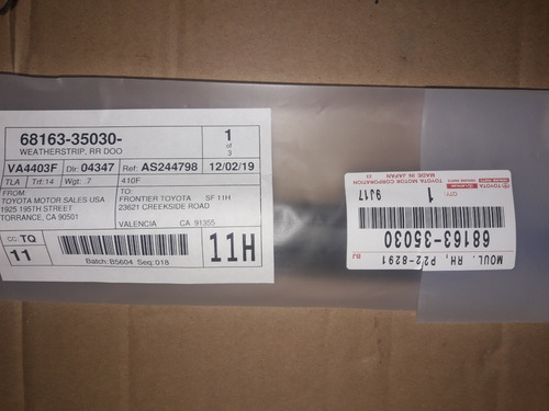 Gomas Cepillos Lamevidrio Externos 5 Puertas 4runner 2003-09