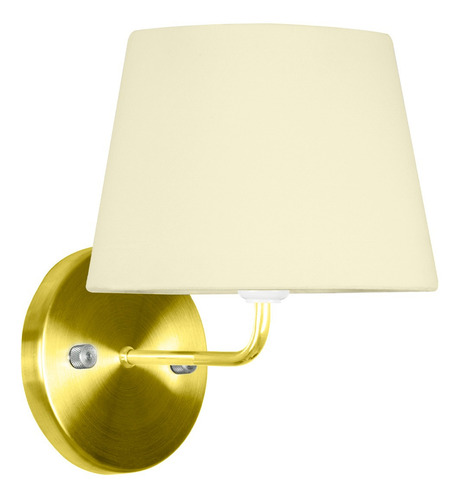 Arandela Dourado De Cupula Tradicional Bege