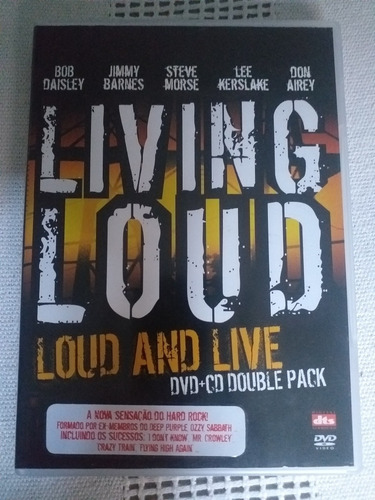 Cd+dvd Living Loud - Loud And Live ( Ex Ozzy, Rainbow, Heep. (Usado)