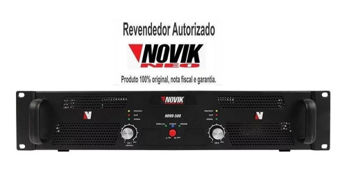 Amplificador Profissional Novik Neo Modelo 500 Rms 2 Canais