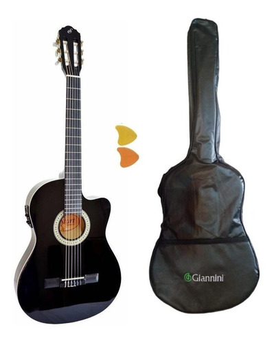 Violão Giannini Nf-14 Afinador G3t +capa + Palhetas