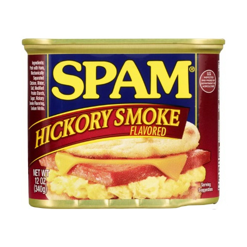 Spam, Hickory Smoke Carne De Almuerzo Ahumada 340 Gr 