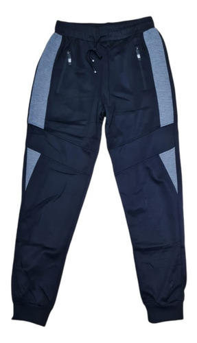  Pantalon Buzo Hombre Algodón Franja. Jogger Fit Deportivo 