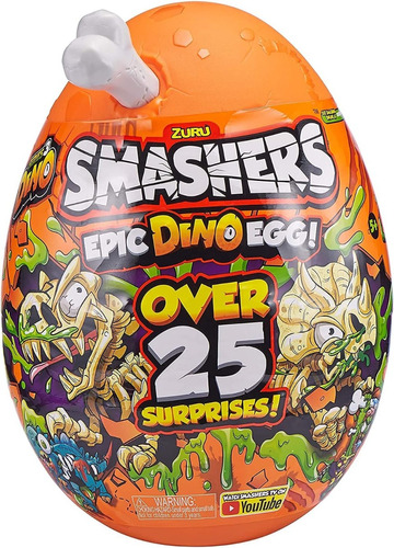 Smashers - Huevo Sorpresa Epic Dino Egg 25 Sorpresas