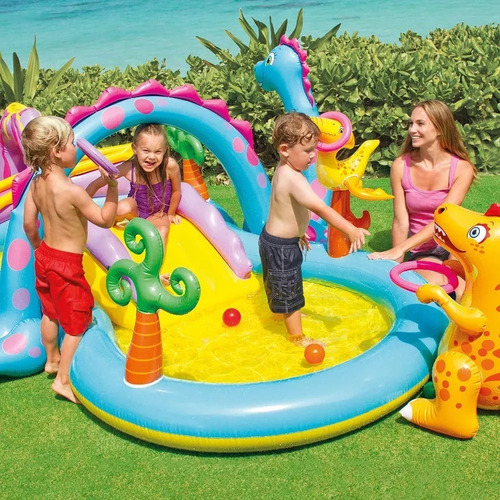 Pileta Inflable Centro De Juegos Intex + Accesorios Premium