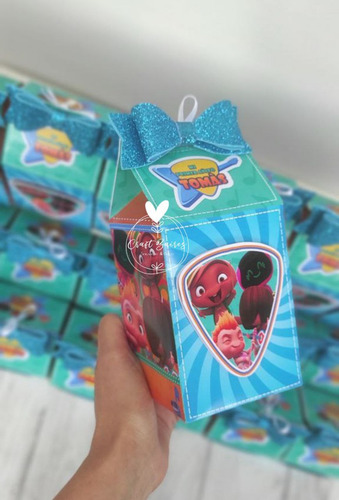 20 Cajas Golosineras Personalizadas Mini Beat Power Rockers