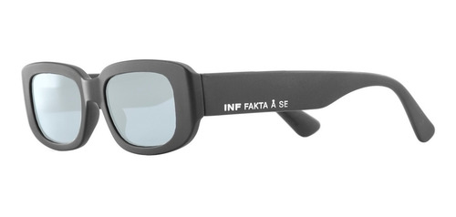 Anteojos Sol Infinit New York Negro Mate Lente Espejo Médium
