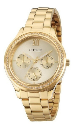 Relógio Feminino Citizen Tz28342g 36mm Aço Dourado