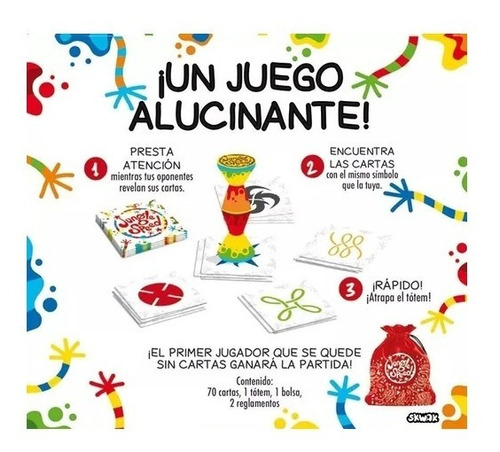 Imagen 2 de 5 de Juego De Mesa Jungle Speed Atrapa El Totem Original Top Toys