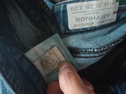 Jeans Dieesel Mod Ronhary 28x30 Detalles (Usado)