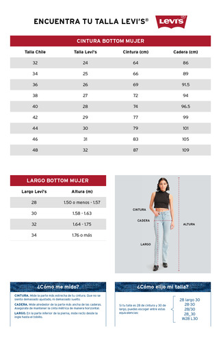 Jeans Mujer Ribcage Bells Celeste Levis A7503-0014