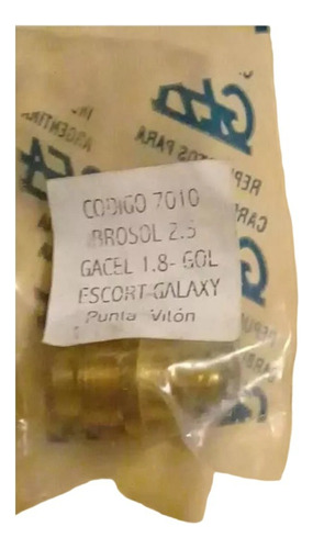 Asiento Y Aguja Carburador Brosol Gacel, Gol, Escort, Galaxy