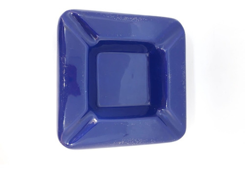 Yh Gran Cenicero De Cigarros Winston Loza Azul Cobalto Cambi