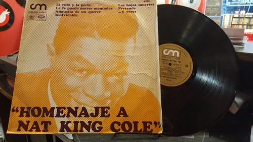 Nat King Cole Homenaje A Nat King Cole Lp Vinilo Jazz Ex