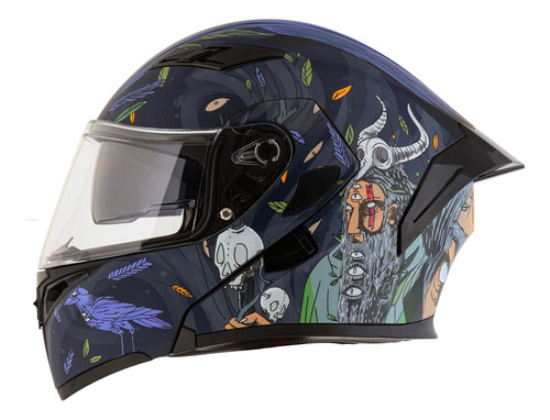 Casco Abatible R7 Racing Unscarred Chaman Doble Mica Dot