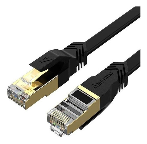 Cabo Rede Rj45 Cat7 30m 10gbps 600mhz Blindado Ampcom