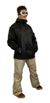 Comprar Campera Ski Snowboard Unisex Trampa Nieve Negro - Jeans710