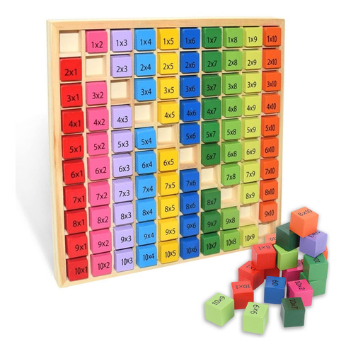  Tablas Multiplicar Montessori Juguete Didáctico Matemáticas