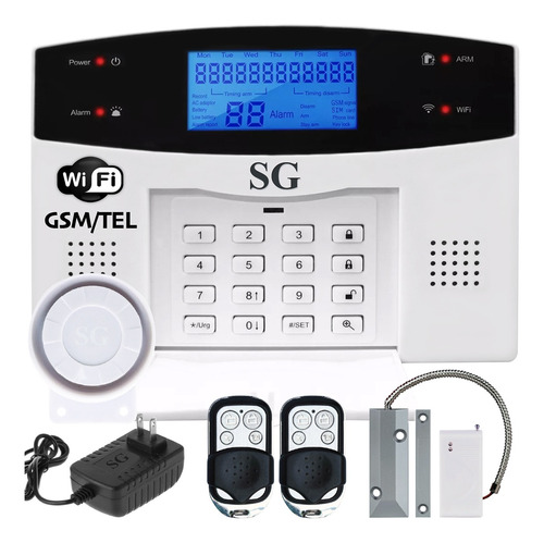 Alarma Gsm Wifi Inalambrica App Cel Seguridad Casa Vecinal