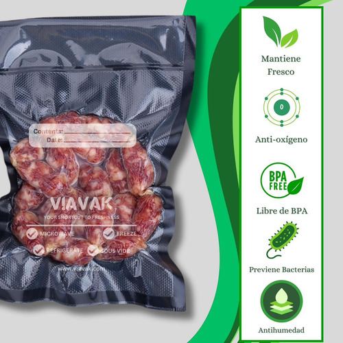 Bolsas Para Empacar Al Vacio 120 Unidades 28 X 40 Cm Viavak