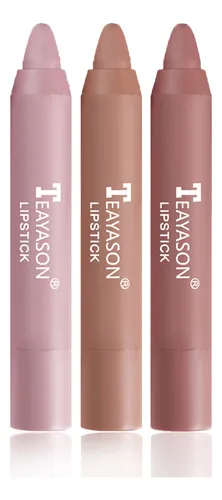 Juego De 3 Pintalabios Color Nude, Lpiz Labial Mate, Imperme