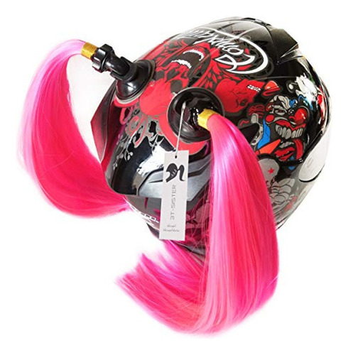 Casco Para Motos 3t-sister Casco Pigtails Casco De Moto Cola