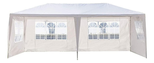 Carpa Toldo Pergola Plegable Portable Blanco 6x3 M