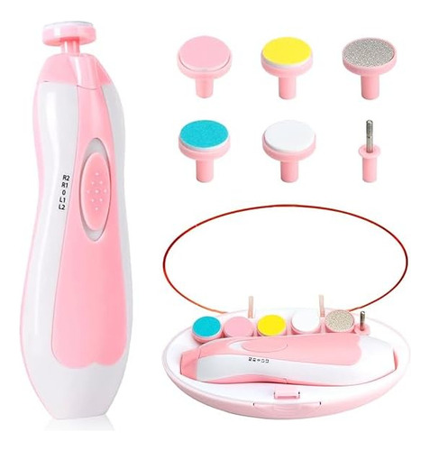 Cortauñas Eléctrico Seguro Para Bebés Kit De Lima De Uñas Pa