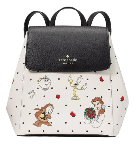 Mochila Kate Spade Madison Con Solapa Mediana (crema