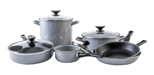 Imagen 1 de 7 de Batería De Cocina De 11 Piezas Cinsa Silver Aniversario