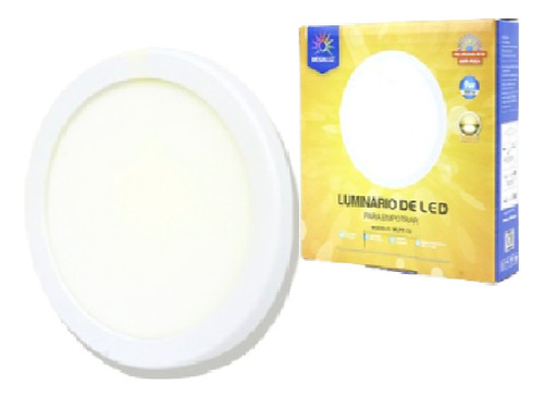 Plafon Led Lampara Luminaria 9w 300lm Luz Calida 30 Piezas Color Blanco