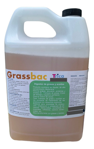 Grassbac Biodigestor De Grasas, Aceites, Materia Orgánica 4l