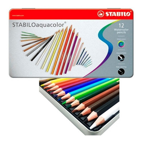 Lápices Acuarelables Stabilo Aquacolor Premium X 12 