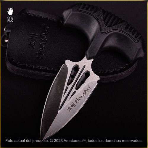 Imagen 2 de 10 de Cuchillo Daga Puño Push Dagger Honshu Manopla Doble Filo