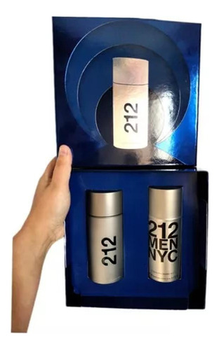 Kit Carolina Herrera 212 Men Nyc Eau De Toilette 100ml + Deo Spray 150ml