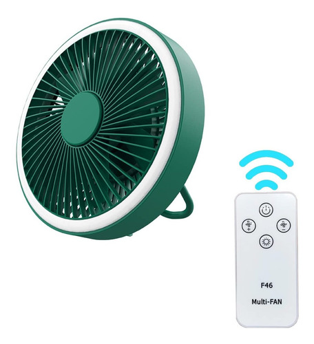 Ventilador Camping Linterna Led Recargable Para Tienda 3