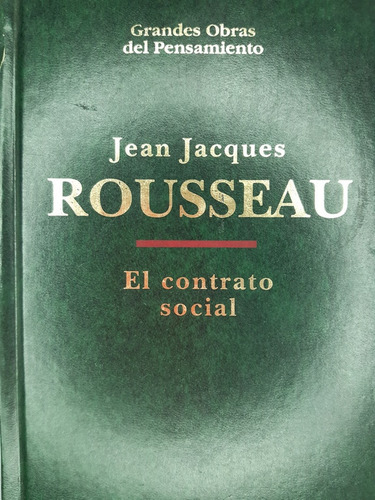 Libro El Contrato Social Tomo 2 Jean-jacques Rousseau 190sv8 (Usado)