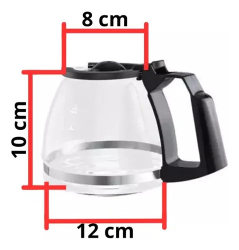 Accesorio Jarra Vidrio Para Cafetera Oster Bvstrcs5 5 Tazas