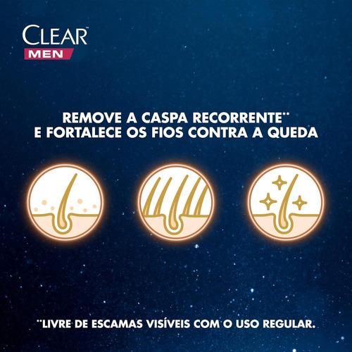Kit C/ 6 Clear Shampoo Queda Control 200ml