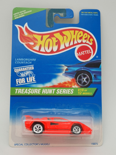 Hot Wheels Th Treasure Hunt 1996 Lamborghini Countach 10/12 