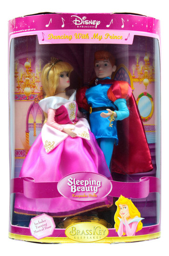 Disney Princess Porcelain Keepsake Dancing Aurora & Prince