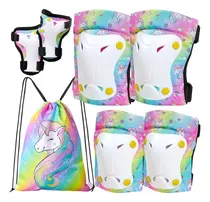 Comprar Fioday Rodilleras Para Niños Unicornio Rodilleras Coderas...
