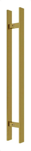 Puxador Porta Dourado Gold Duplo Inox Df926 1,20 Mts 120 Cm
