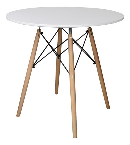 Mesa Moderna Tavi Blanca Eames Comedor, Desayunador