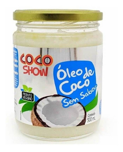 Imagem 1 de 1 de Coco Show Óleo De Coco S/ Sabor 500ml