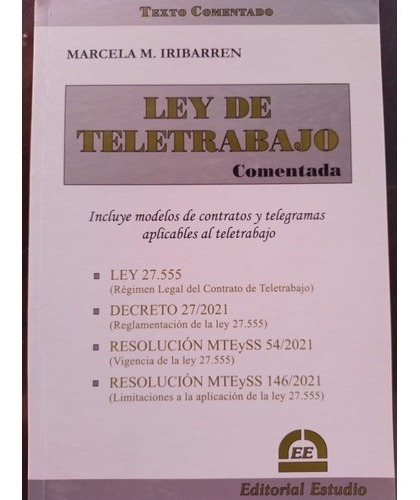 Ley De Teletrabajo Comentada Oferta Pack De 5 Unidades