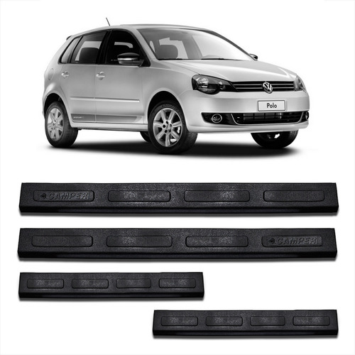 Imagem 1 de 5 de Soleira De Porta Volkswagen Polo 2009 2010 Protetor Injetada