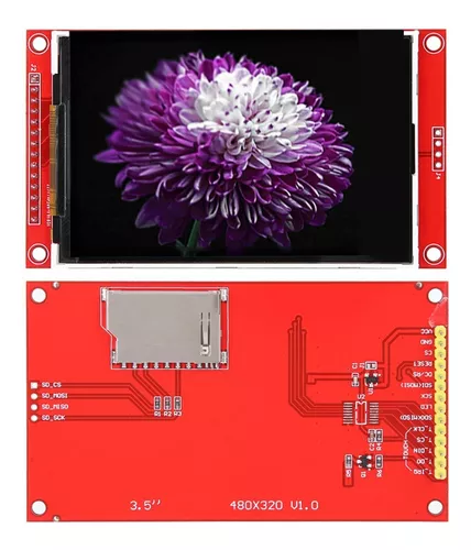 HGY Módulo TFT LCD de Pantalla táctil Pantalla Serial Peripheral Interface ILI9488 HD 480x320 3,5 Pulgadas 