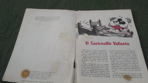 Libro Antiguo * Clasicos De Disney * El Sastresillo V. 1966 (Usado)