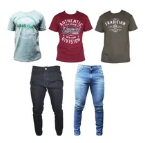 Comprar Combo Ropa Hombre Tres Remeras Mas Dos Jeans Oferta